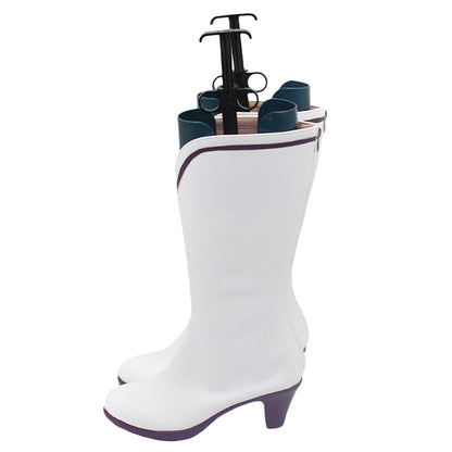 Akatsuki Deidara de Naruto Halloween zapatos blancos botas de Cosplay