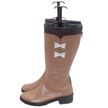 Genshin Impact Paimon Weiß Rosa Schuhe Cosplay Stiefel