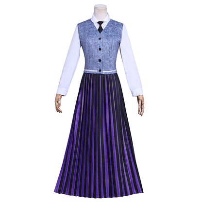 Wednesday Season 2 Agnes DeMille Purple School Uniform Cosplay Costume