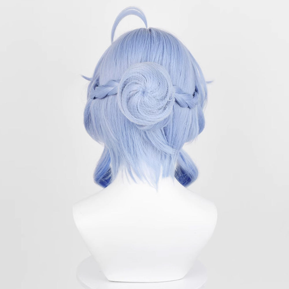 Genshin Impact Twilight Blossom Ganyu Blue Cosplay Wig