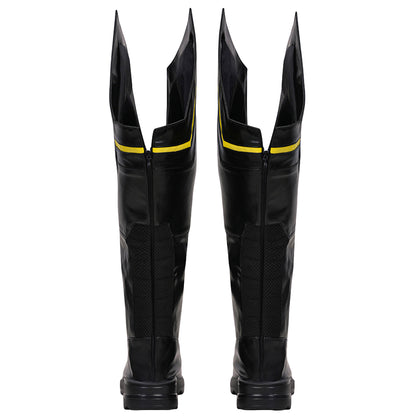 PS5 2026 Marvel Wolverine Logan Howlett Black Shoes Cosplay Boots
