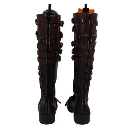 Akatsuki Deidara de Naruto Halloween zapatos blancos botas de Cosplay