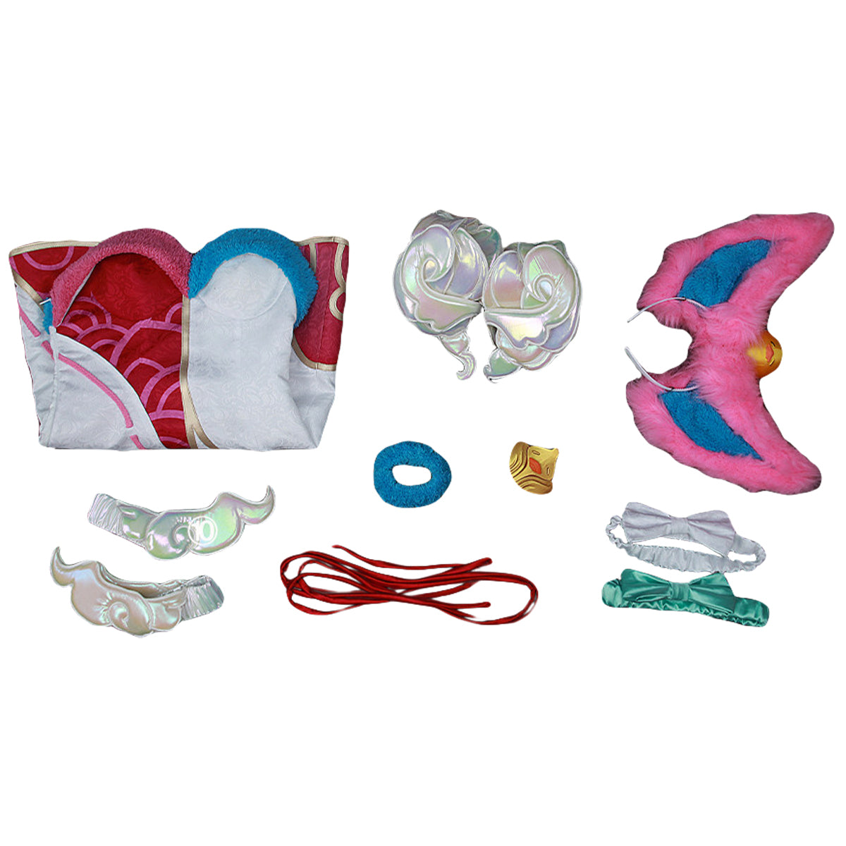 League of Legends LOL Ahri Spirit Blossom Springs Ahri Mythic Chroma Cosplay Costume