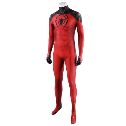 PS5 Marvel Spider-Man Scarlet Spider II Suit Jumpsuit Cosplay Costume