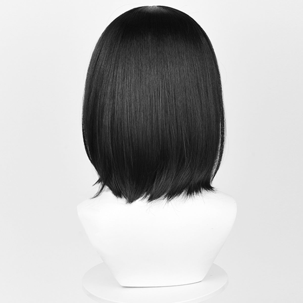 Genshin Impact Yelan Negro Morado Cosplay Peluca