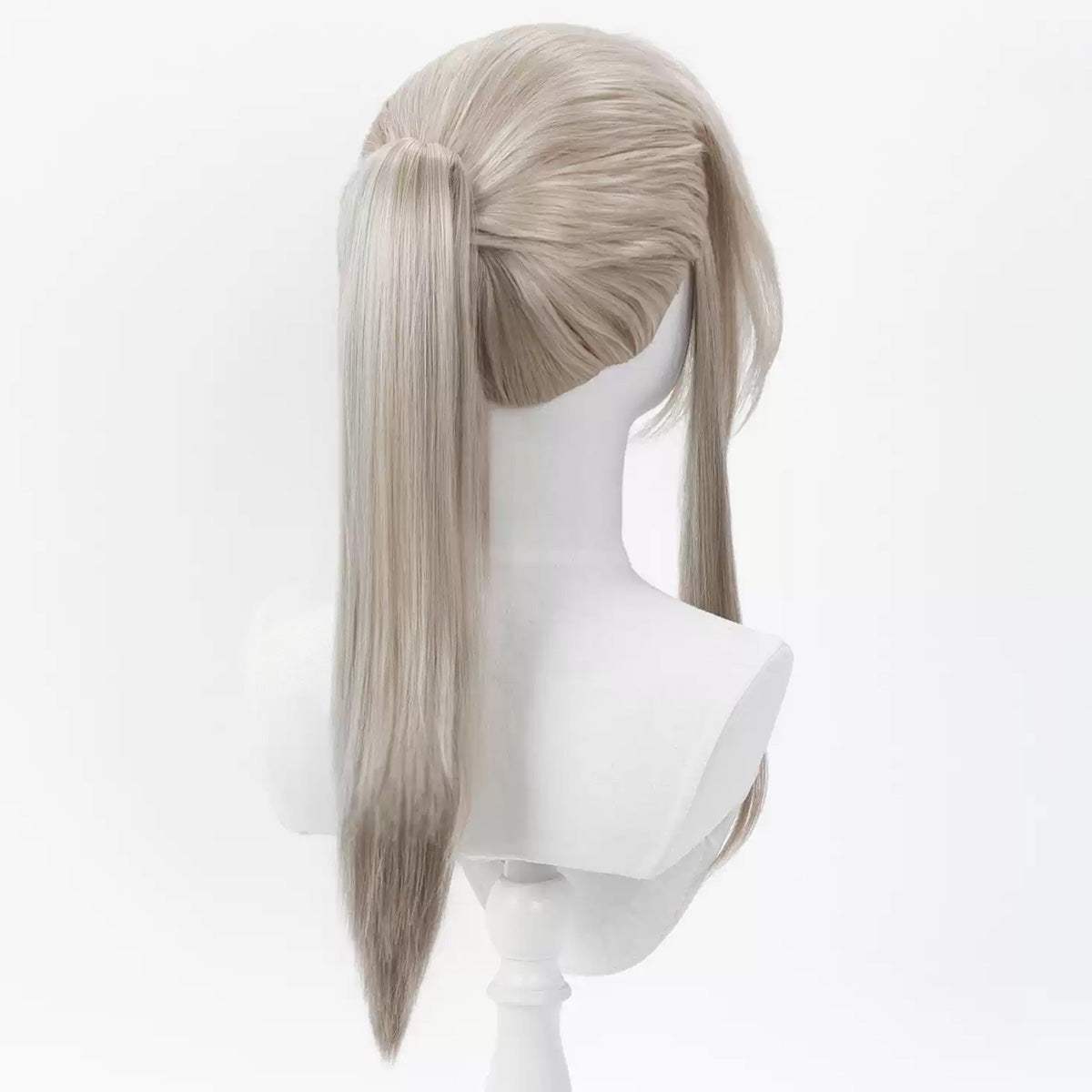 Peluca cosplay de plata de Arlan Honkai: Star Rail