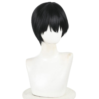 The Summer Hikaru Died Tsujinaka Yoshiki Black Cosplay Wig