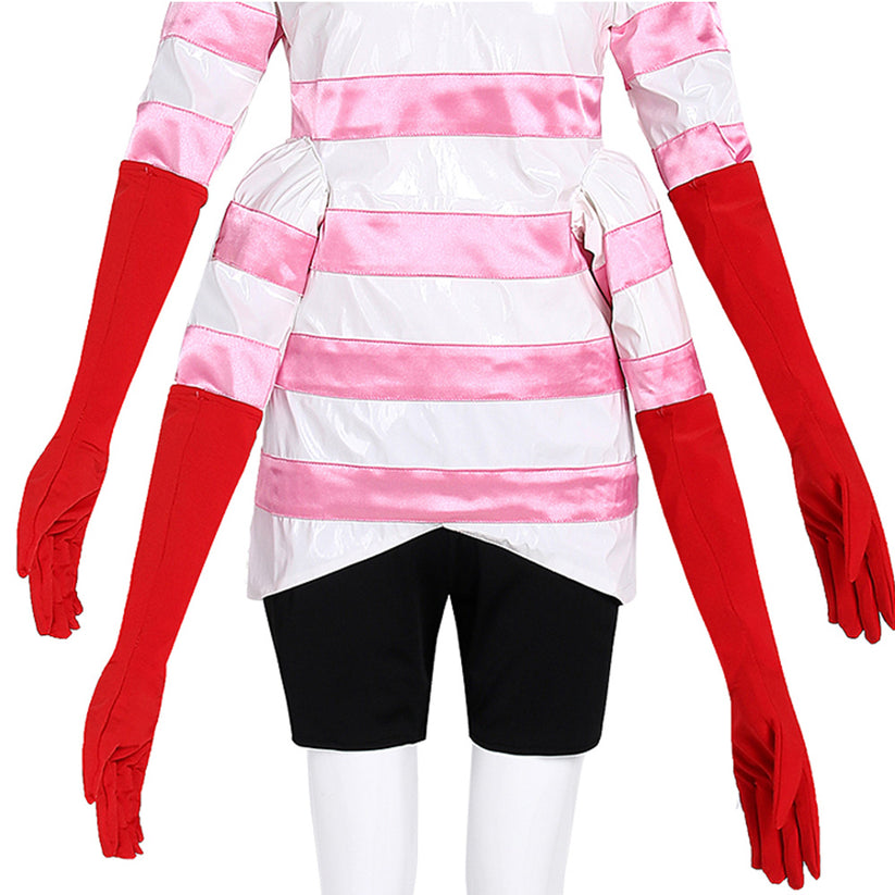 Hazbin Hotel 2 (2025) Angel Dust Pink Black Set Outfits Cosplay Costume