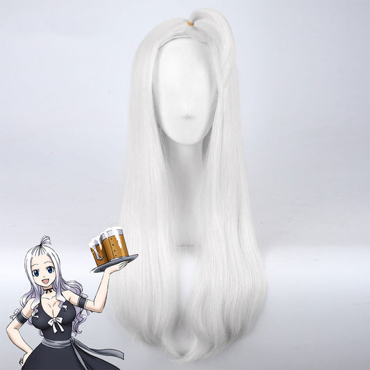 Fairy Tail Mirajane Strauss Silver White Cosplay Wig