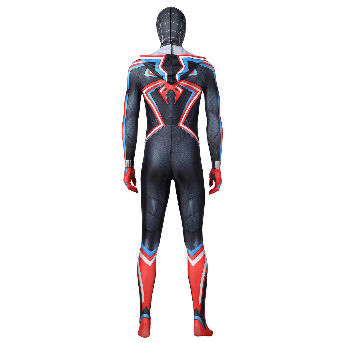 PS5 Marvel 2021 Spider-Man: Miles Morales 2099 Suit Zentai Jumpsuit Cosplay Costume