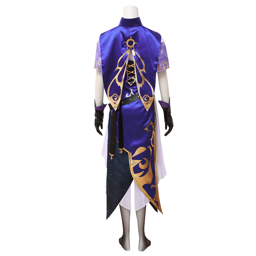 Genshin Impact Lisa Witch Halloween Purple Sexy Dress Customize Size Available Cosplay Costume