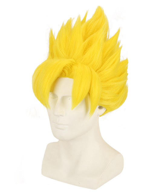 D Ball Saiyajin Kakarotto Goku Yellow Cosplay Wig