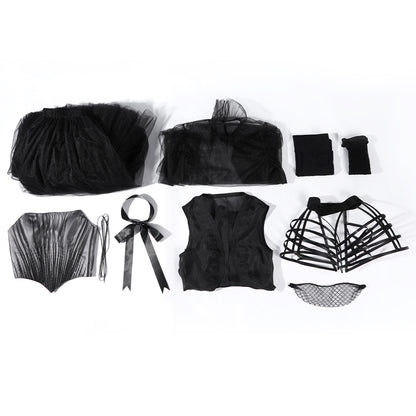 Wednesday Season 2 Wednesday Black Dance Mesh Dress Cosplay Costume