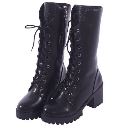 Death Note Misa Amane Black Shoes Cosplay Boots