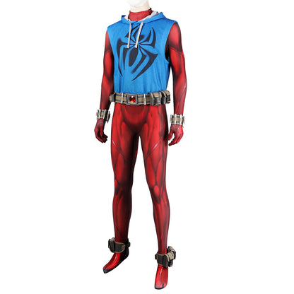Marvel's Spider-Man 2 Scarlet Spider Spider Man Across the Spider Verse Scarlet Spider Cosplay Costume