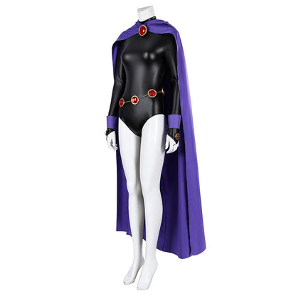 Halloween Raven Superheroine Cosplay Costume