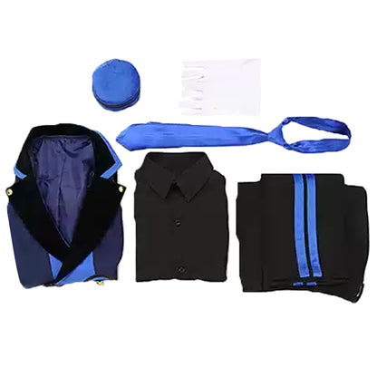 Persona 3 Reload DLC P3R Male Protagonist Makoto Yuki Blue Cosplay Costume
