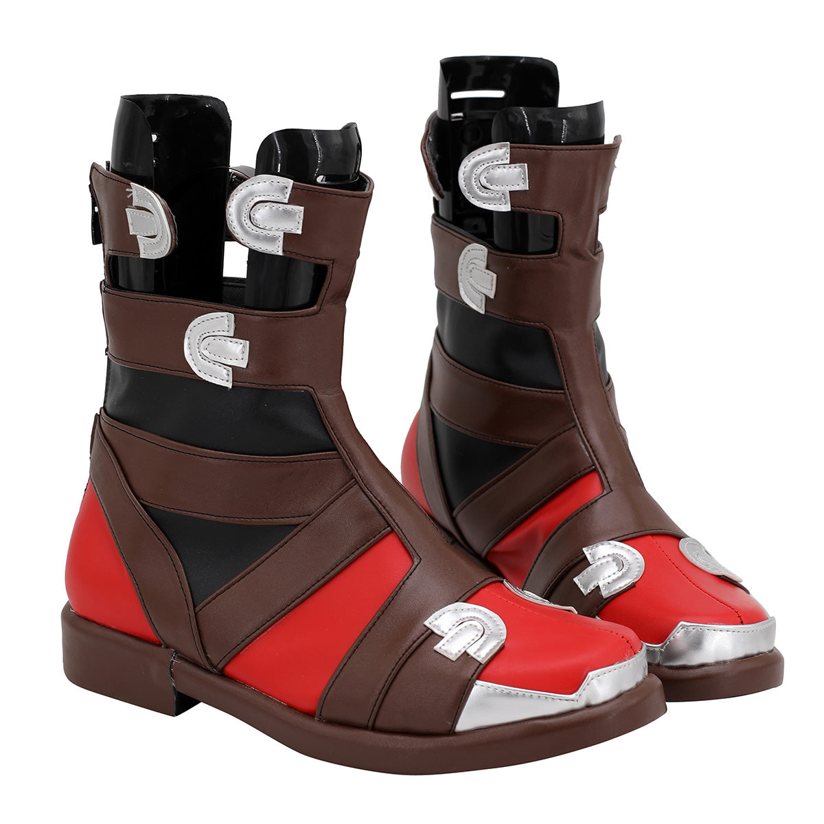 Xenoblade Chronicles Shulk Red Shoes Cosplay Boots
