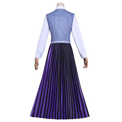 Wednesday Season 2 Agnes DeMille Purple School Uniform Cosplay Costume