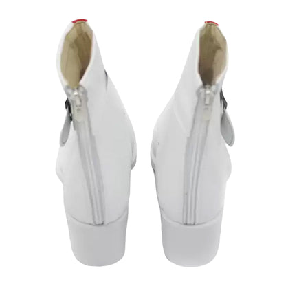 Akatsuki Deidara de Naruto Halloween zapatos blancos botas de Cosplay