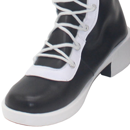 Genshin Impact Paimon blanco rosa zapatos Cosplay botas