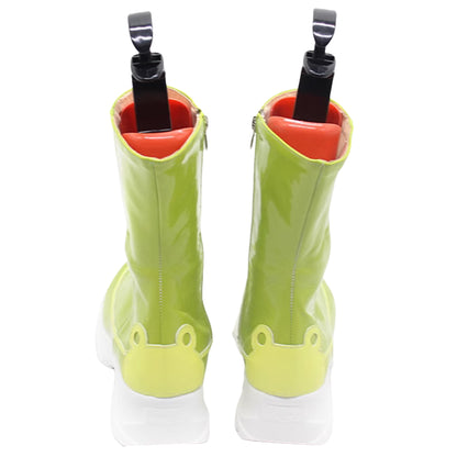 Akatsuki Deidara de Naruto Halloween zapatos blancos botas de Cosplay