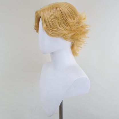 Motosega Uomo Denji Parrucca Cosplay Dorata