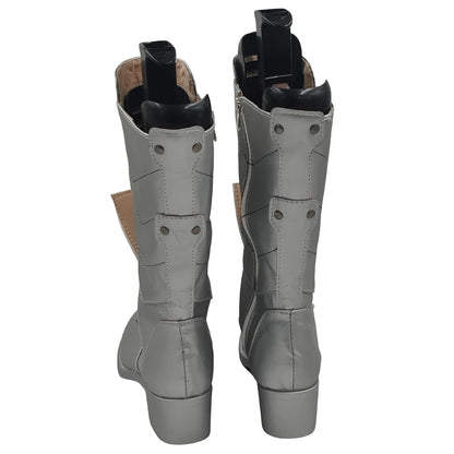 Genshin Impact Paimon blanco rosa zapatos Cosplay botas