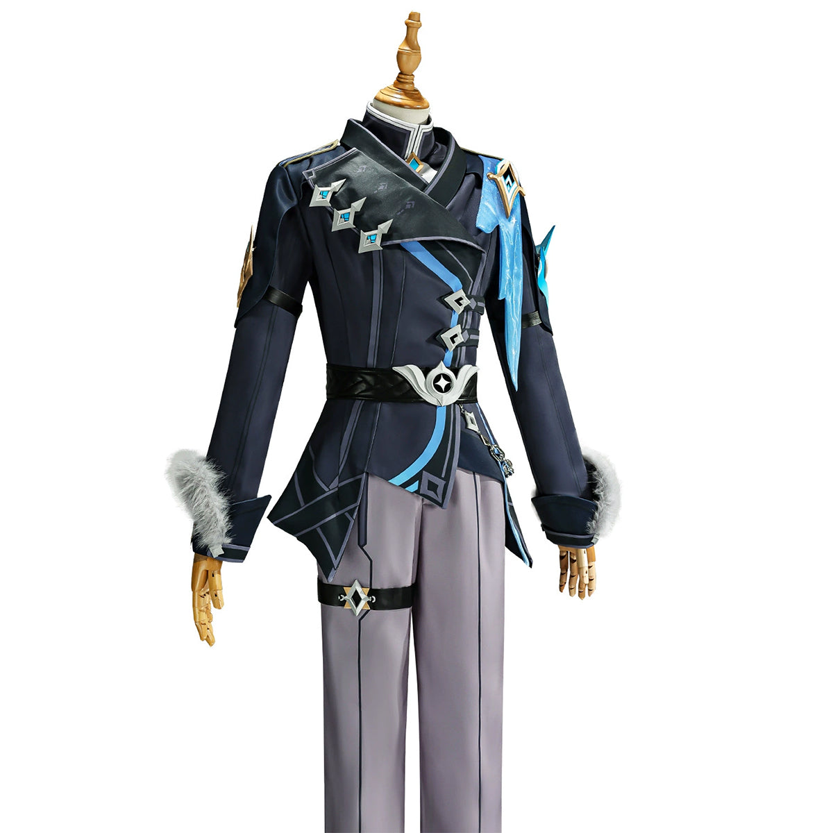 Genshin Impact Aether Snezhnaya Outfit Cosplay Costume