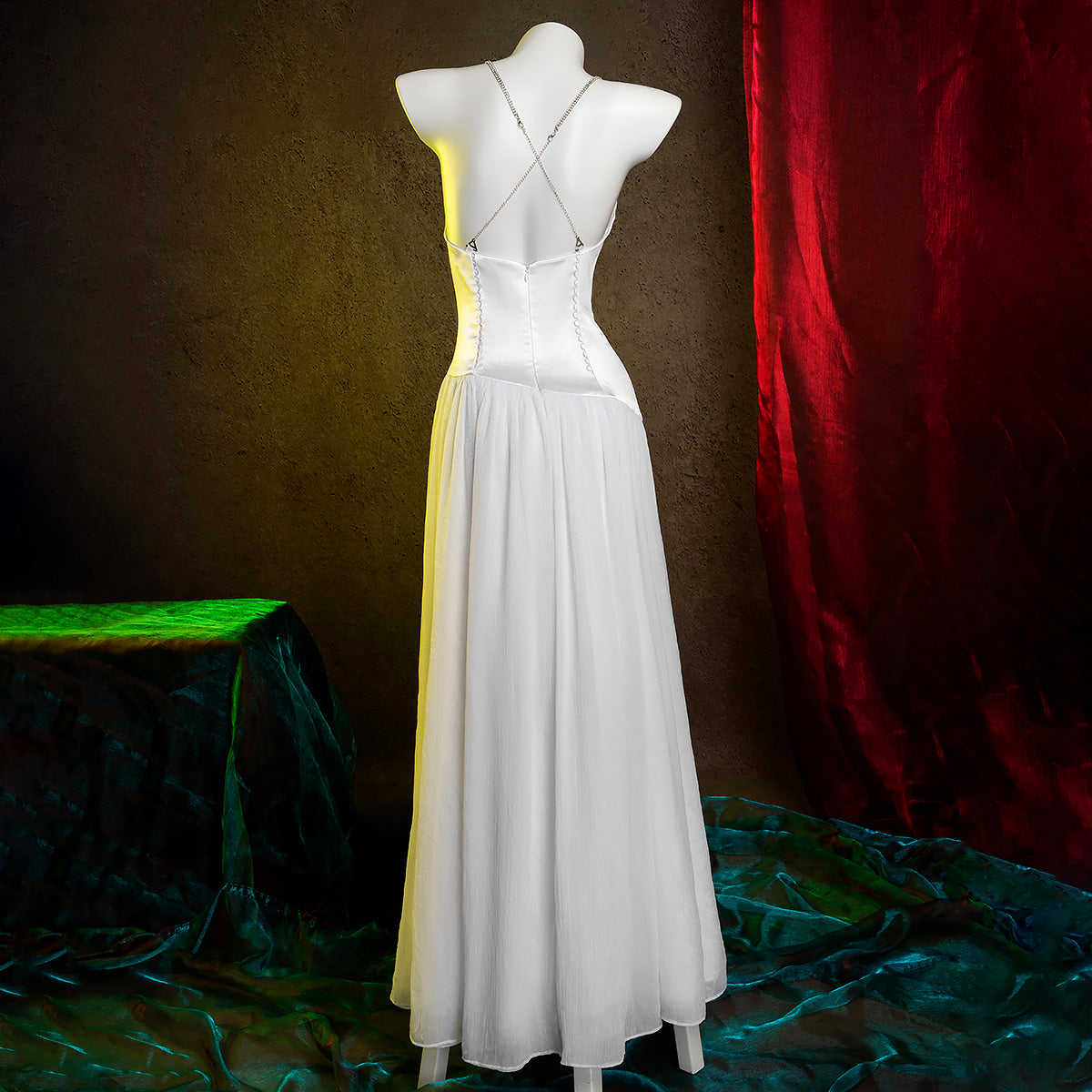 Joker: Folie Deux Harley Quinn White Dress Cosplay Costume Female / L Joker: Folie Deux Harley Quinn White Dress Cosplay Costume Female / L