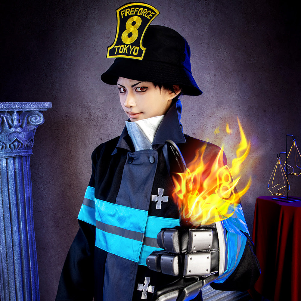 Fire Force Enen no Shouboutai Shinra Kusakabe Battle Suit Cosplay Costume