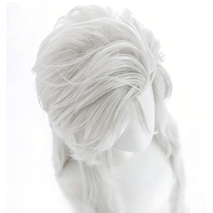 Love And Deepspace Sylus Silverwing Fiend White Cosplay Wig