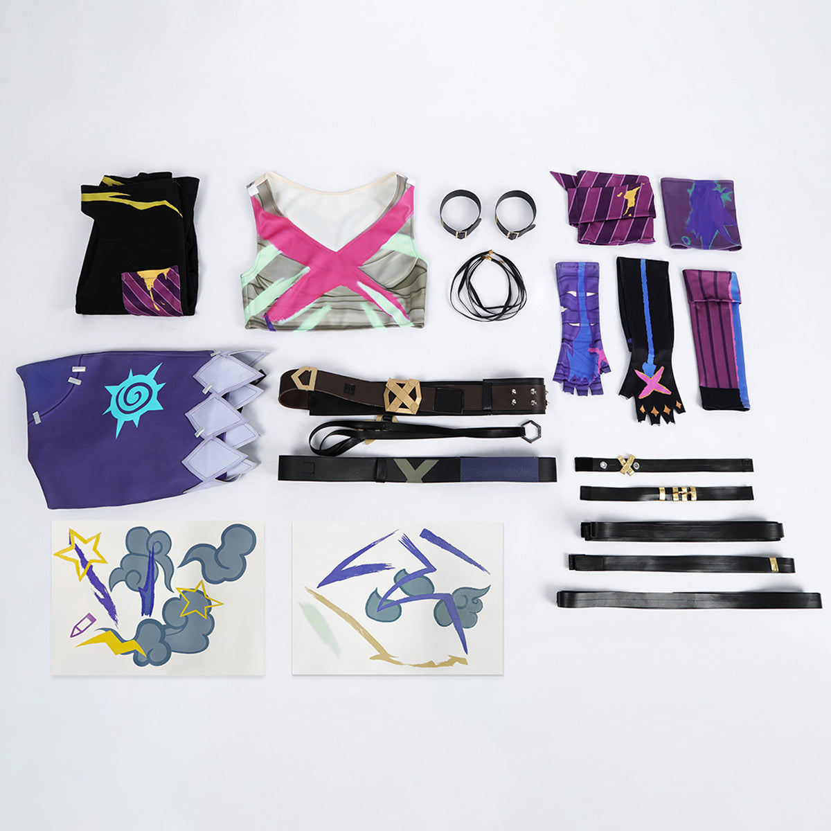 Arcane Season 2 League of Legends LOL Jinx Battle Suit Cosplay Costume