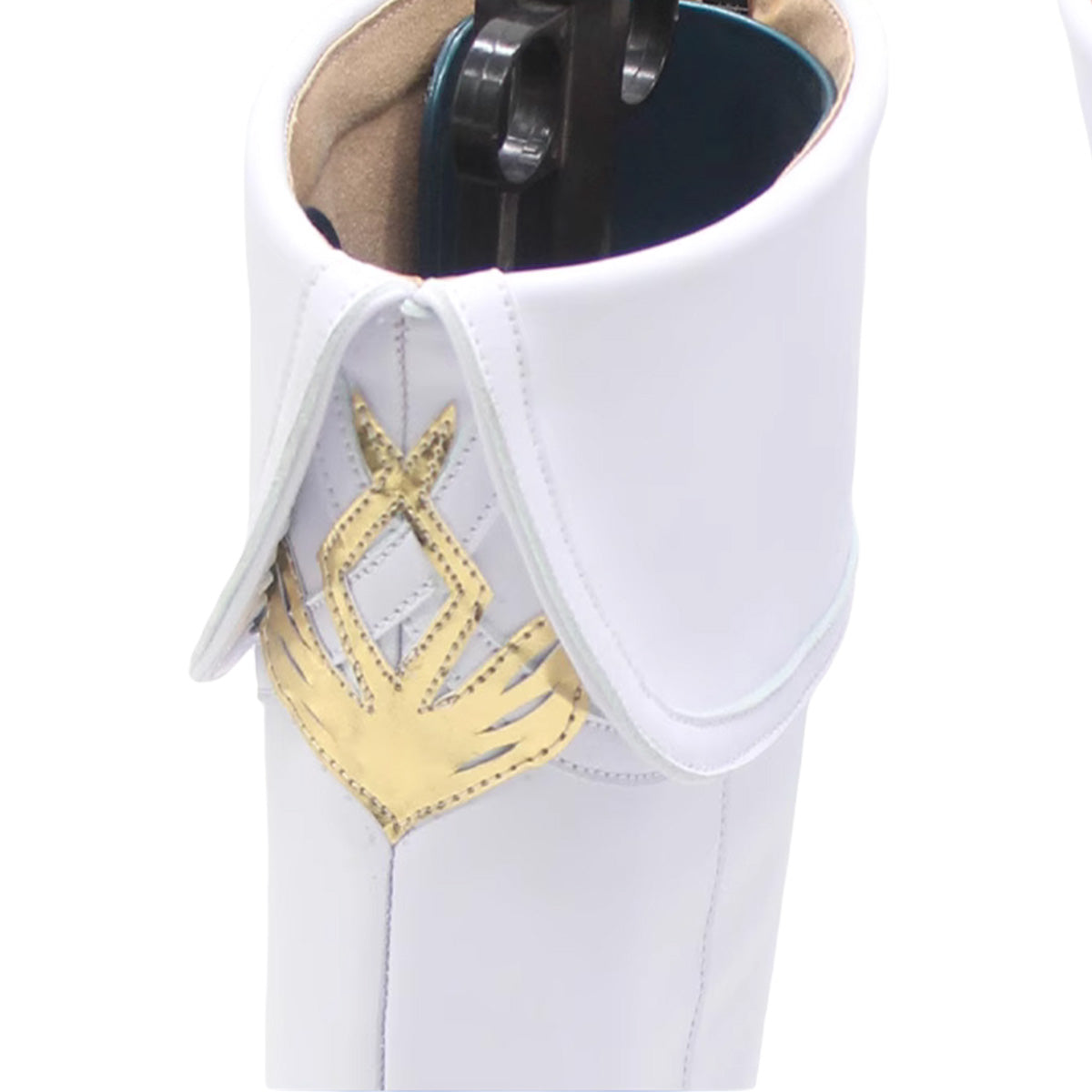 Akatsuki Deidara de Naruto Halloween zapatos blancos botas de Cosplay