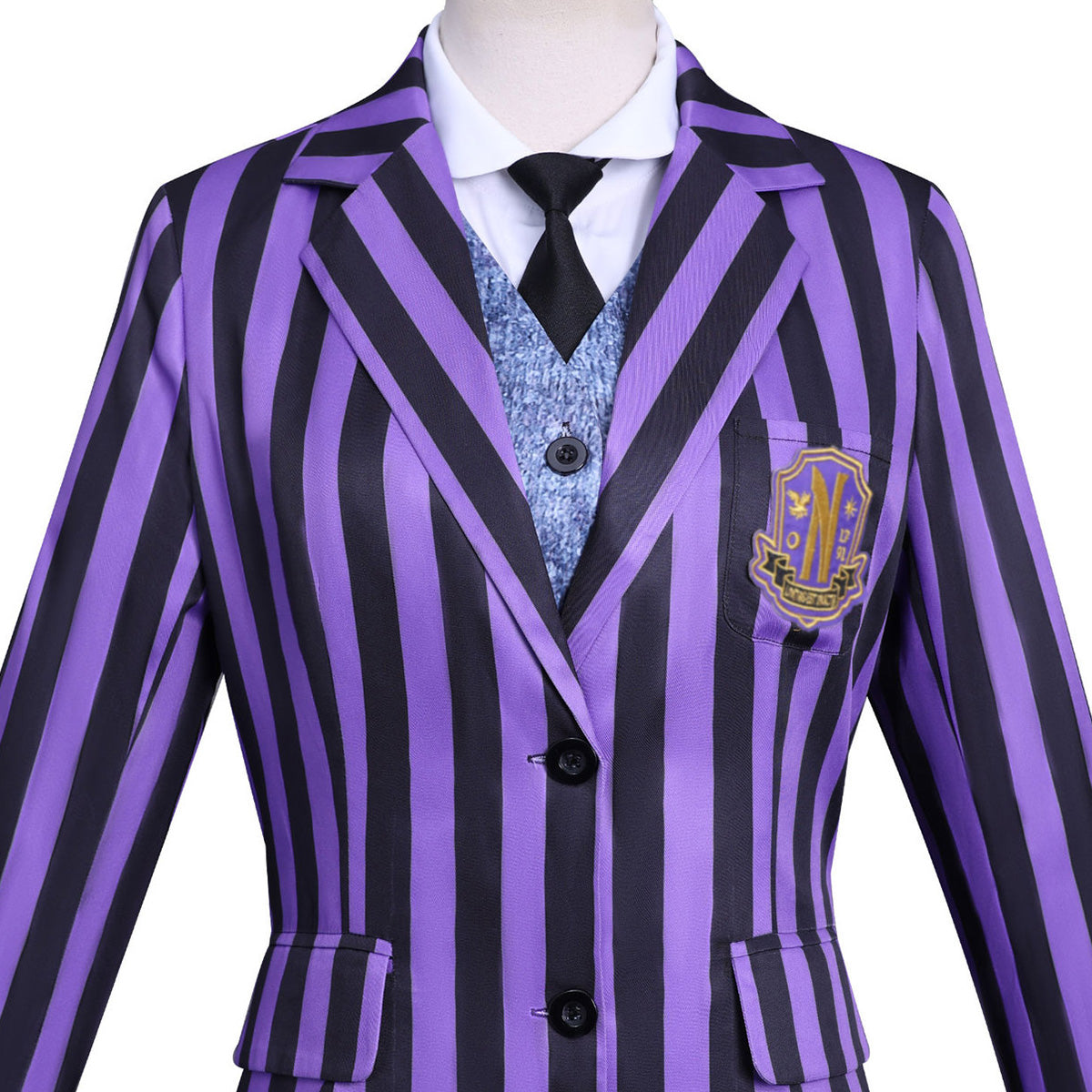 Wednesday Season 2 Agnes DeMille Purple School Uniform Cosplay Costume