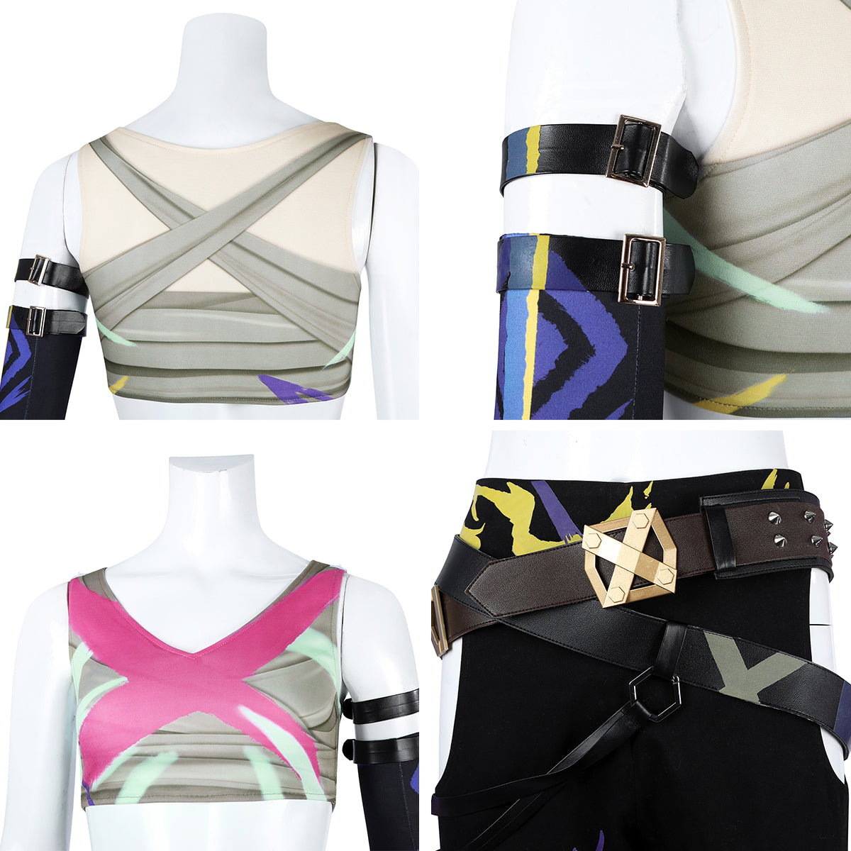 Arcane Season 2 League of Legends LOL Jinx Battle Suit Cosplay Costume