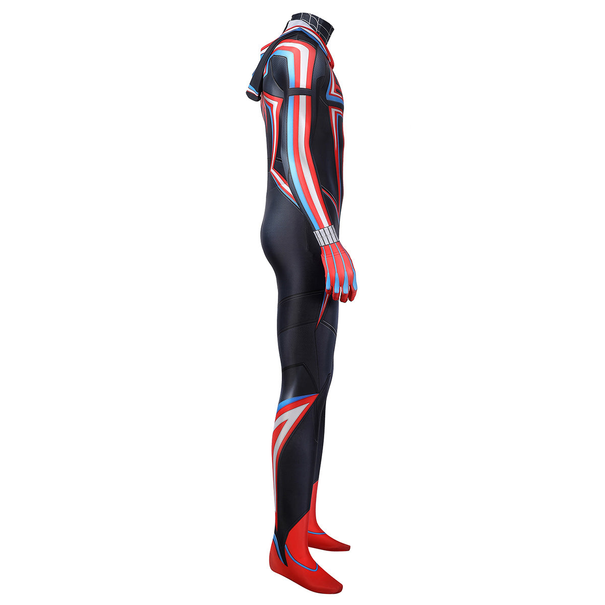 PS5 Marvel 2021 Spider-Man: Miles Morales 2099 Suit Zentai Jumpsuit Cosplay Costume