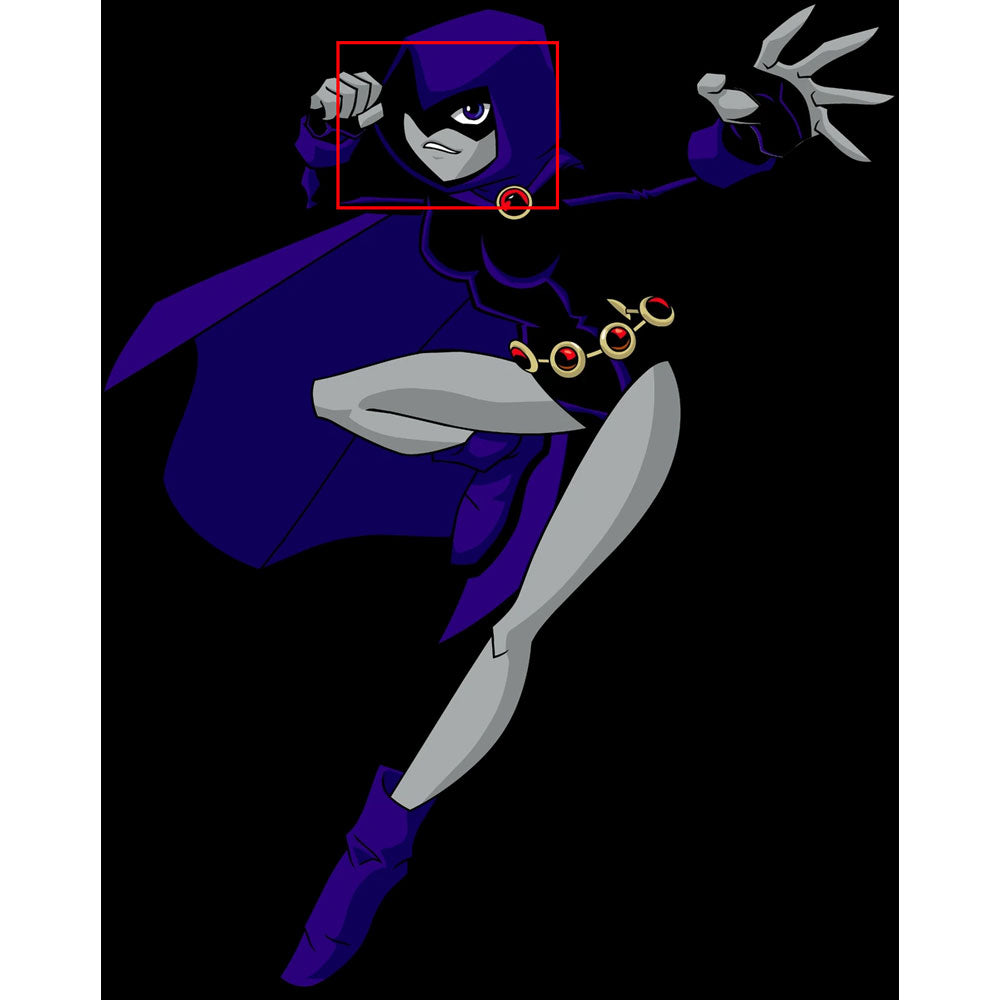 Raven Superheroine Halloween Purple Cosplay Wig