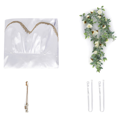 Final Fantasy VII Rebirth Aerith Gainsborough Loveless White Cosplay Costume