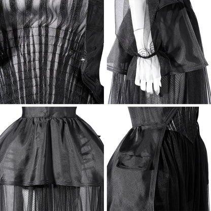 Wednesday Season 2 Wednesday Black Dance Mesh Dress Cosplay Costume