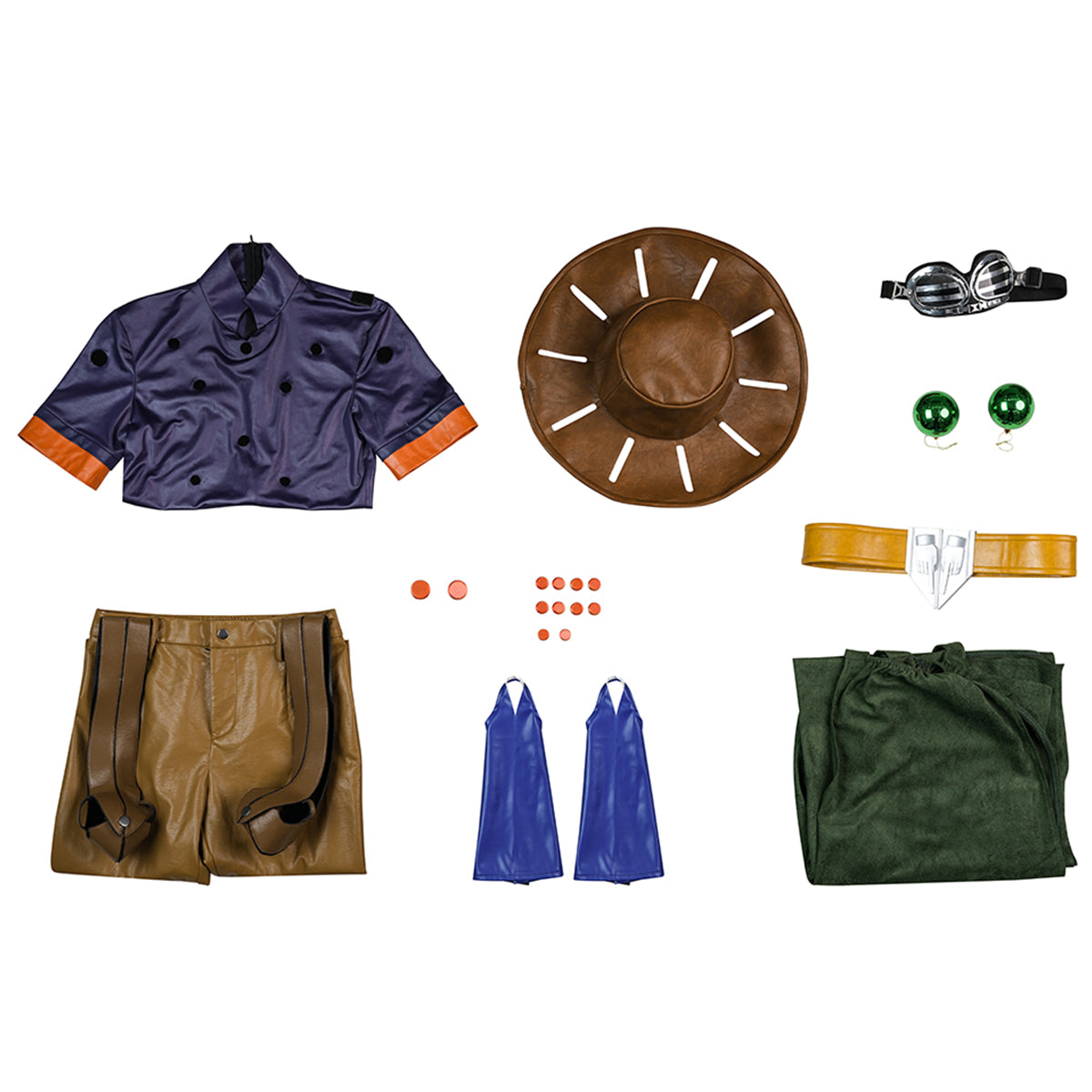 JoJo's Bizarre Adventure: Steel Ball Run Anime Gyro Zeppeli Premium Edition Cosplay Costume