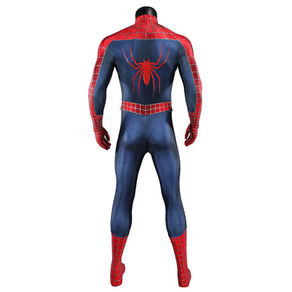 Marvel 2002 Movie Spider-Man Peter Parker Tobey Maguire Premium Edtion Cosplay Costume