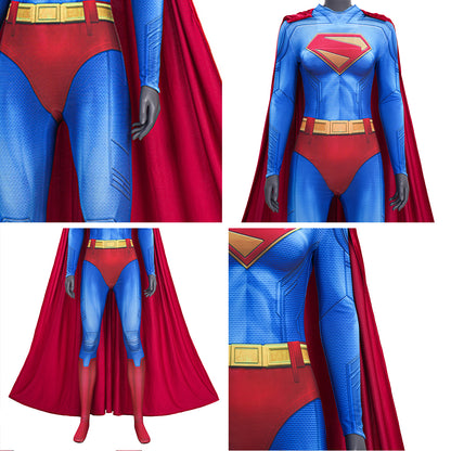 Superheroine Super Woman Jumpsuit Cosplay Costume