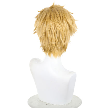 Tronçonneuse Homme Denji Doré Cosplay Perruque