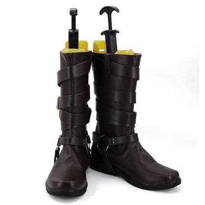 Akatsuki Deidara de Naruto Halloween zapatos blancos botas de Cosplay