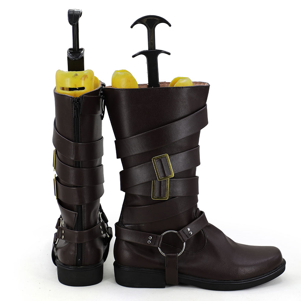 Akatsuki Deidara de Naruto Halloween zapatos blancos botas de Cosplay