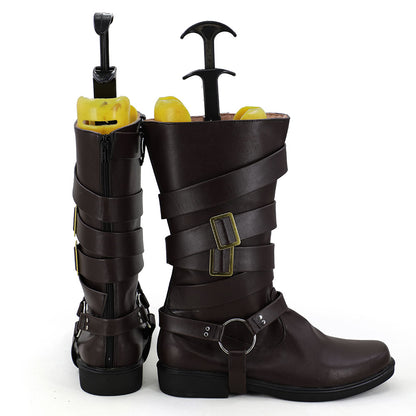 Akatsuki Deidara de Naruto Halloween zapatos blancos botas de Cosplay
