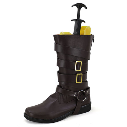 Akatsuki Deidara de Naruto Halloween zapatos blancos botas de Cosplay