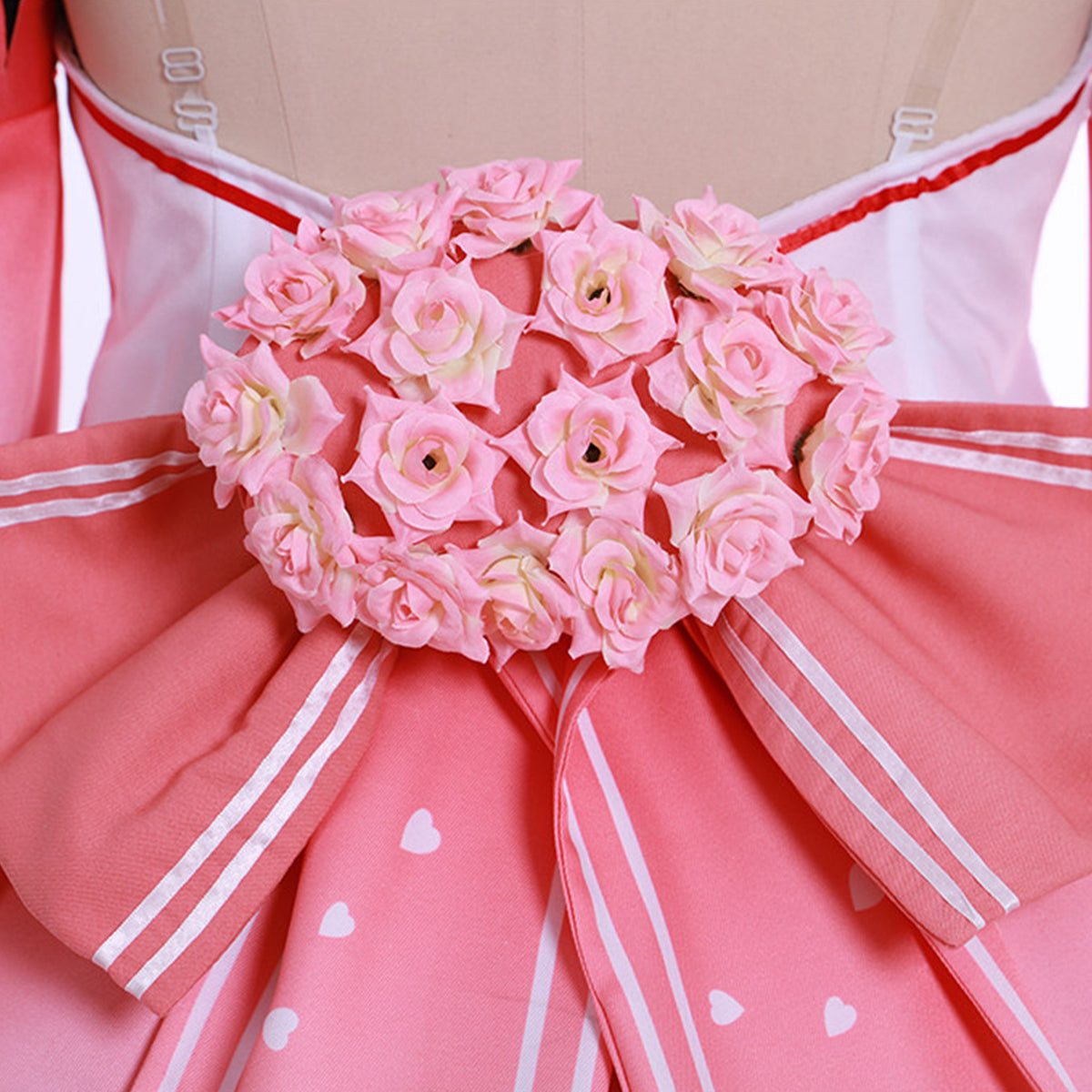 Vocal Idol Sakura Virtual Girl Pink Dress Cosplay Costume – Gcosplay