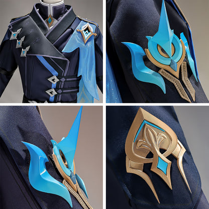 Genshin Impact Aether Snezhnaya Outfit Cosplay Costume